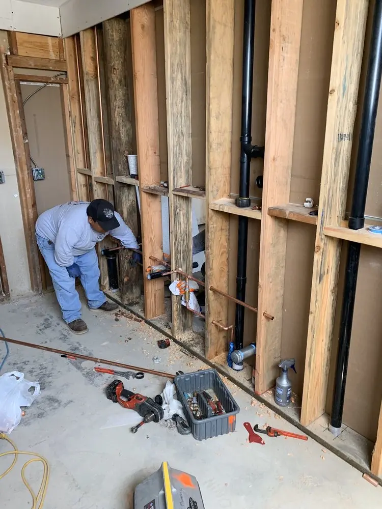 Commercial rough-in plumbing for Water Heater Replacement in Cold Springs